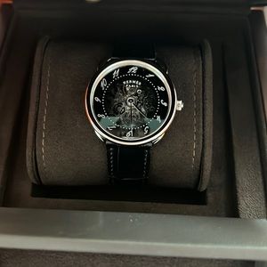 Hermes Arceau Squelette watch, 40 mm